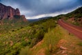 Road through Kolob Canyons