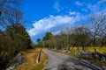 Road with Komen in Kras, Primorska, Slovenia