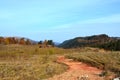 Road at the Lagonacky plateau Royalty Free Stock Photo