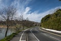 The road beside the lake