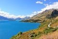 Flawlessly Blue Lake Wakatipu view, Queenstown, New Zealand