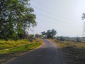 Road landscape nature view image in rural areas