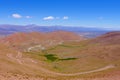 Road and landscape at Paso Abra Del Acay, Salta, Argentina