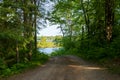 Road leading to boat launch at the Chippewa Flowage