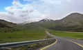 Road leading to the foot of Mount Erciyes in Turkey Royalty Free Stock Photo