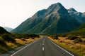 The road leading to the high mountains. Royalty Free Stock Photo