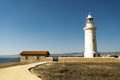 A road leading to a lighthouse entrance in Paphos Archaeological Park, Cyprus