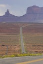Road leading to Monument Valley Royalty Free Stock Photo