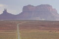 Road leading to Monument Valley Royalty Free Stock Photo