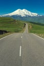 Road leading to mount Elbrus