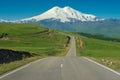 Road leading to mount Elbrus