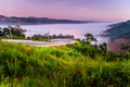 The road leading to Na Haeo District, Loei, Thailand