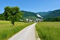 Road leading to the town of Hrastnik