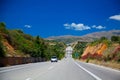 Road leading up to mountains Royalty Free Stock Photo