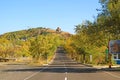 A road leading up to Sevanavank monastic complex, Armenia Royalty Free Stock Photo