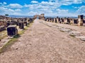 Ruins of the ancient Roman settlement of Volubilis in Morocco. Royalty Free Stock Photo