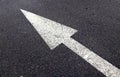 Road Lines and Arrow Royalty Free Stock Photo