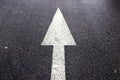 Road Lines and Arrow Royalty Free Stock Photo