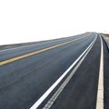 Road with Lines Isolated on White Background Royalty Free Stock Photo