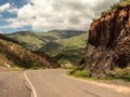 A Road through the Los Cardones National Park