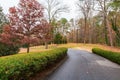 Road in Lullwater Park, Atlanta, USA Royalty Free Stock Photo