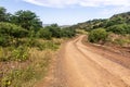 Road through Mago National Park, Ethiop Royalty Free Stock Photo