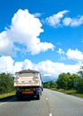 Road maintenance lorry by the roadside Royalty Free Stock Photo