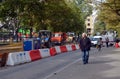 Road maintenance works in St. Petersburg