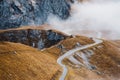 Road on the Mangart mountains