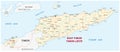 Road map of the Democratic Republic of Timor-Leste