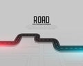 Road map journey route concept background