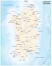 Road map of sardinia Iseland