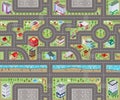 Road map top view 3D