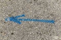 Road marking arrow Royalty Free Stock Photo