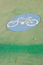 Road marking Cycle Path, Vienna, Austria