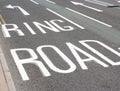 Road markings Royalty Free Stock Photo