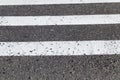 Road markings, close-up