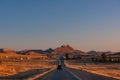 The road from Maseru to Quthing in Lesotho