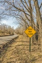 Road May Flood Sign Royalty Free Stock Photo