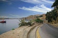 Road through medieval fortification defense Royalty Free Stock Photo