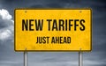 Road message - new tariffs just ahead