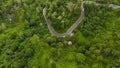 Road in the middle of the mountains of Aceh Indonesia Royalty Free Stock Photo