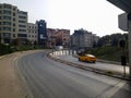 Road Modern Historic Buildings Sishane Istanbul