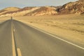 Road in Mojave Desert Death Valley National Park Royalty Free Stock Photo