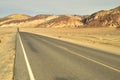 Road in Mojave Desert Death Valley National Park Royalty Free Stock Photo