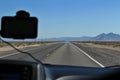 Road through the Mojave Desert Royalty Free Stock Photo