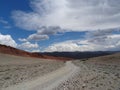 Road in the Mongolian mountains