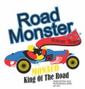 road monster monaco print t shirt vector art