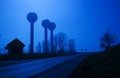 Road at moonlight