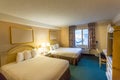 Road motel room interior. Royalty Free Stock Photo